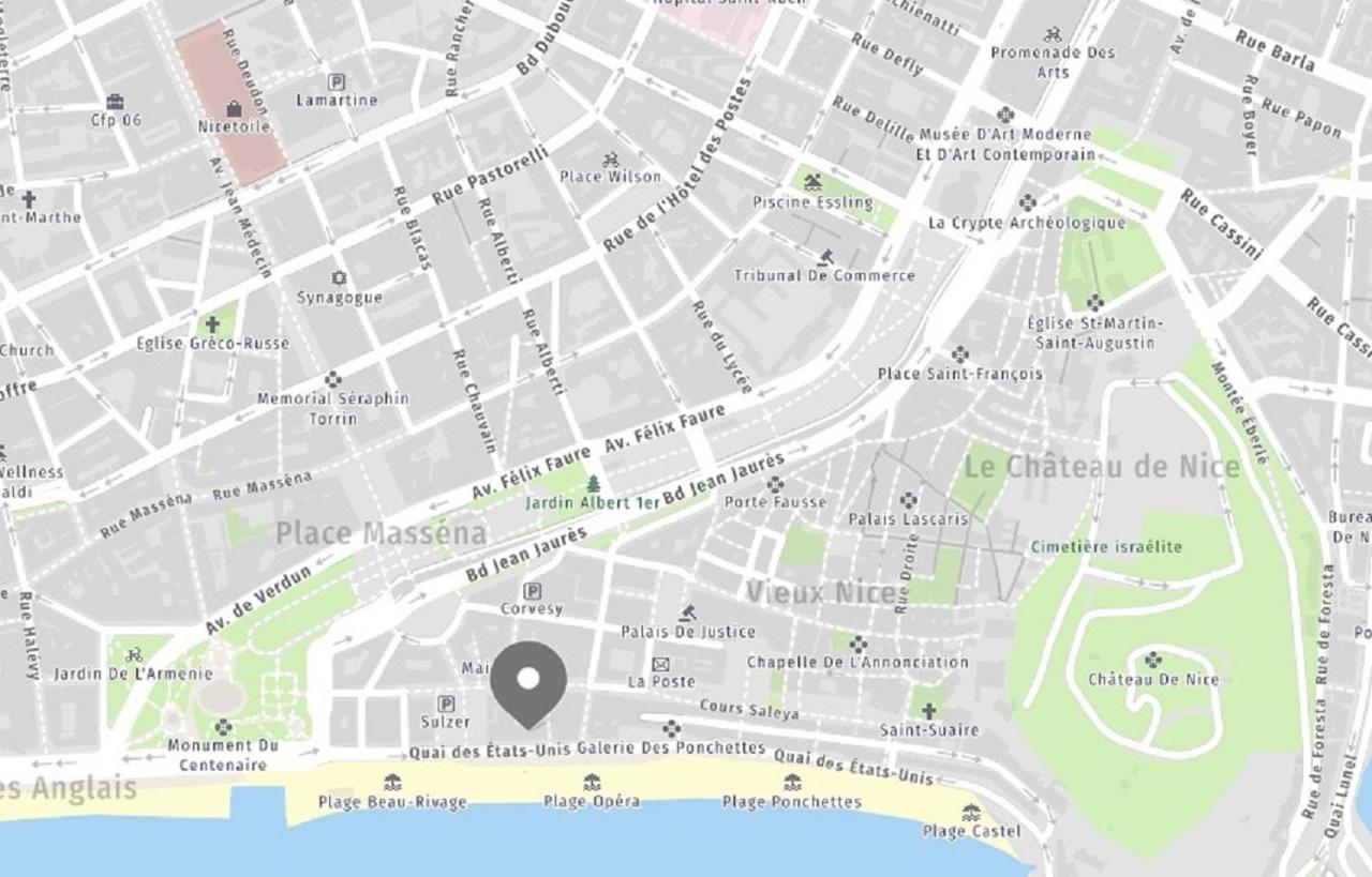 Aparthotel Riviera - Balcon Des Etats Unis - Old Town Promenade Des Anglais นีซ ภายนอก รูปภาพ